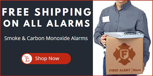 free shipping on smoke fire and co detectors