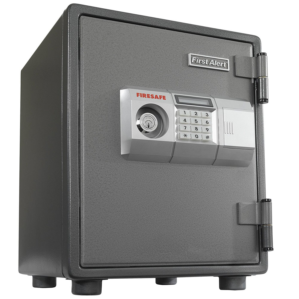 First Alert 2054DF Steel Fire and Anti-theft Digital Safe, .80 Cubic ...