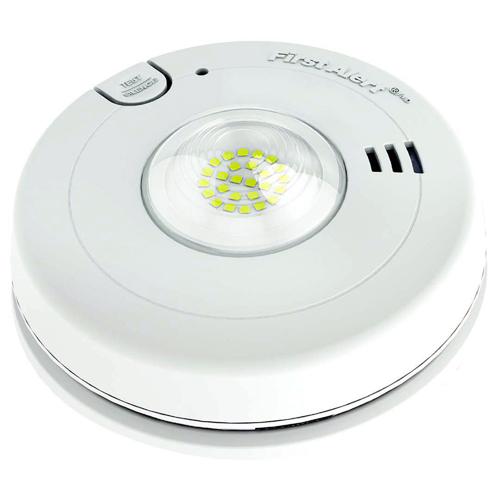 First Alert Hardwired LED Strobe Light Smoke Alarm with 10-Year Sealed Battery - 7020BSL (1038335)