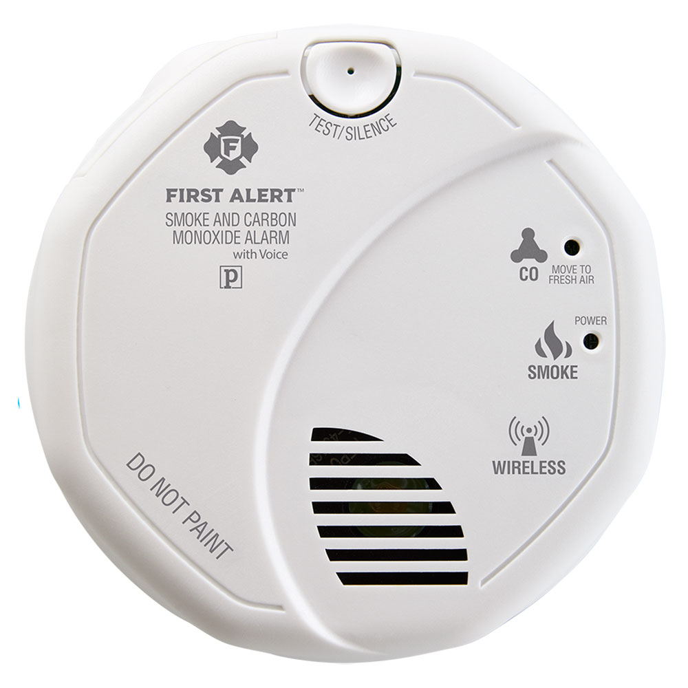 First Alert Wireless Interconnect Talking Battery Operated Smoke & Carbon Monoxide Alarm, SCO501CN-3ST