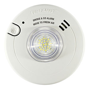 First Alert 7030BSL Hardwired Smoke and CO Alarm with LED Strobe Light (1038870)