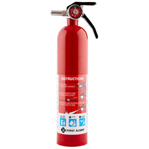 First Alert HOME1 Rechargeable Home Fire Extinguisher UL Rated 1-A, 10-B:C