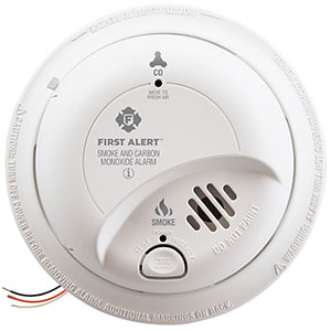 First Alert Hardwired Combination Smoke/Carbon Monoxide Alarm with Battery Backup - SC9120B