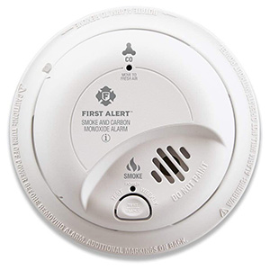 First Alert SC9120LBL BRK Brands Hardwired Combo Smoke & CO Alarm, 10 Year