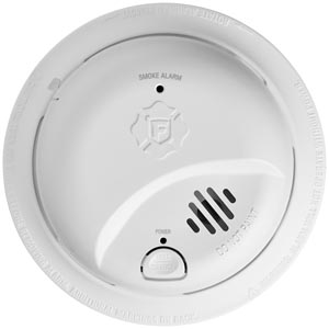 Precision Detection Interconnect Hardwired Smoke Alarm with Battery Backup